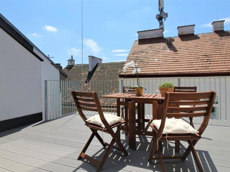 Luxury 2-Floor Rooftop Apartment With Terrace In The City Center Wenen Buitenkant foto